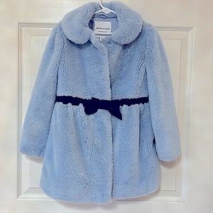 Janie and Jack’s blue faux fur coat